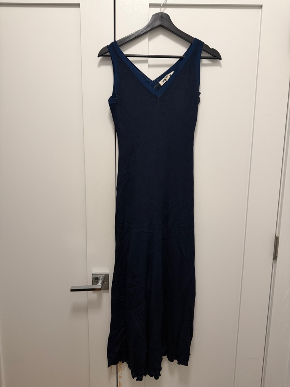 Boden Classic Navy V-Neck Maxi Dress - Women